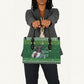 Black Jesus Merry Christmas Leather Bag Santa Claus Africa - Religious Faith Holiday