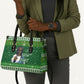 Black Jesus Merry Christmas Leather Bag Santa Claus Africa - Religious Faith Holiday