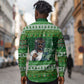 Black Jesus Merry Christmas Long Sleeve Button Shirt Santa Claus Africa - Religious Faith Holiday