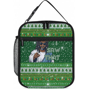 Black Jesus Merry Christmas Lunch Bag Santa Claus Africa - Religious Faith Holiday