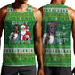 Black Jesus Merry Christmas Men Tank Top Santa Claus Africa - Religious Faith Holiday