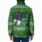 Black Jesus Merry Christmas Padded Jacket Santa Claus Africa - Religious Faith Holiday