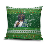 Black Jesus Merry Christmas Pillow Cover Santa Claus Africa - Religious Faith Holiday