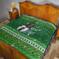 Black Jesus Merry Christmas Quilt Santa Claus Africa - Religious Faith Holiday