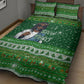 Black Jesus Merry Christmas Quilt Bed Set Santa Claus Africa - Religious Faith Holiday