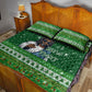 Black Jesus Merry Christmas Quilt Bed Set Santa Claus Africa - Religious Faith Holiday