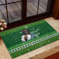 Black Jesus Merry Christmas Rubber Doormat Santa Claus Africa - Religious Faith Holiday