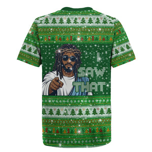 Black Jesus Merry Christmas Rugby Jersey Santa Claus Africa - Religious Faith Holiday
