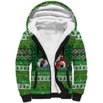 Black Jesus Merry Christmas Sherpa Hoodie Santa Claus Africa - Religious Faith Holiday