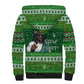 Black Jesus Merry Christmas Sherpa Hoodie Santa Claus Africa - Religious Faith Holiday