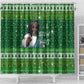 Black Jesus Merry Christmas Shower Curtain Santa Claus Africa - Religious Faith Holiday