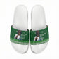 Black Jesus Merry Christmas Slide Sandals Santa Claus Africa - Religious Faith Holiday