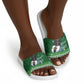 Black Jesus Merry Christmas Slide Sandals Santa Claus Africa - Religious Faith Holiday