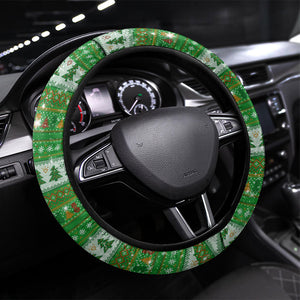 Black Jesus Merry Christmas Steering Wheel Cover Santa Claus Africa - Religious Faith Holiday