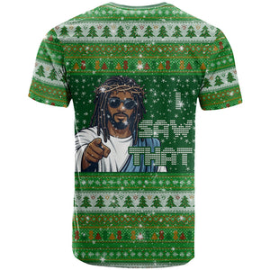 Black Jesus Merry Christmas T shirt Santa Claus Africa - Religious Faith Holiday
