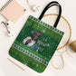 Black Jesus Merry Christmas Tote Bag Santa Claus Africa - Religious Faith Holiday