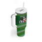 Black Jesus Merry Christmas Tumbler With Handle Santa Claus Africa - Religious Faith Holiday