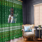 Black Jesus Merry Christmas Window Curtain Santa Claus Africa - Religious Faith Holiday
