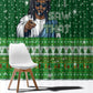 Black Jesus Merry Christmas Window Curtain Santa Claus Africa - Religious Faith Holiday