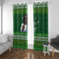 Black Jesus Merry Christmas Window Curtain Santa Claus Africa - Religious Faith Holiday