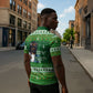 Black Jesus Merry Christmas Zipper Polo Shirt Santa Claus Africa - Religious Faith Holiday