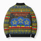 Ethiopian Melkam Genna Jesus Christmas Bomber Puffer Jacket Melkam Genna Ethiopian Flag Jesus Christ