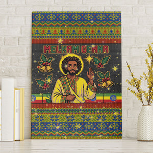 Ethiopian Melkam Genna Jesus Christmas Canvas Wall Art Melkam Genna Ethiopian Flag Jesus Christ