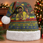 Ethiopian Melkam Genna Jesus Christmas Santa Hat Melkam Genna Ethiopian Flag Jesus Christ