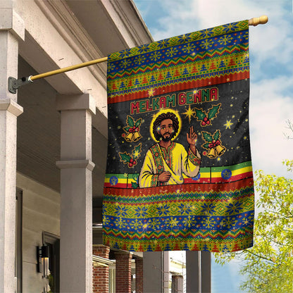 Ethiopian Melkam Genna Jesus Christmas Garden Flag Melkam Genna Ethiopian Flag Jesus Christ