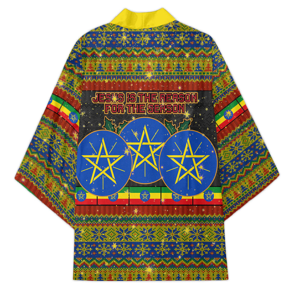 Ethiopian Melkam Genna Jesus Christmas Kimono Melkam Genna Ethiopian Flag Jesus Christ