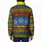 Ethiopian Melkam Genna Jesus Christmas Padded Jacket Melkam Genna Ethiopian Flag Jesus Christ