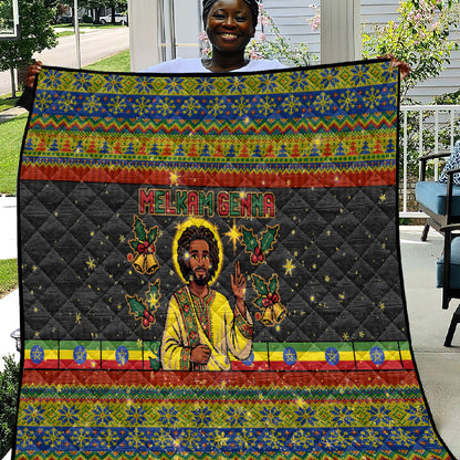 Ethiopian Melkam Genna Jesus Christmas Quilt Melkam Genna Ethiopian Flag Jesus Christ