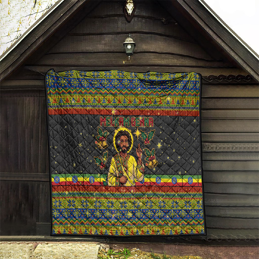 Ethiopian Melkam Genna Jesus Christmas Quilt Melkam Genna Ethiopian Flag Jesus Christ