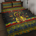 Ethiopian Melkam Genna Jesus Christmas Quilt Bed Set Melkam Genna Ethiopian Flag Jesus Christ