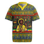 Ethiopian Melkam Genna Jesus Christmas Rugby Jersey Melkam Genna Ethiopian Flag Jesus Christ