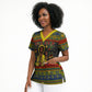 Ethiopian Melkam Genna Jesus Christmas Scrub Top Melkam Genna Ethiopian Flag Jesus Christ