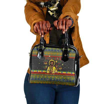 Ethiopian Melkam Genna Jesus Christmas Shoulder Handbag Melkam Genna Ethiopian Flag Jesus Christ