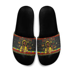 Ethiopian Melkam Genna Jesus Christmas Slide Sandals Melkam Genna Ethiopian Flag Jesus Christ