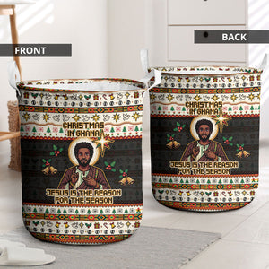 Ghana Jesus Christmas Laundry Basket Ghana Coat Of Arms Jesus Christ Art