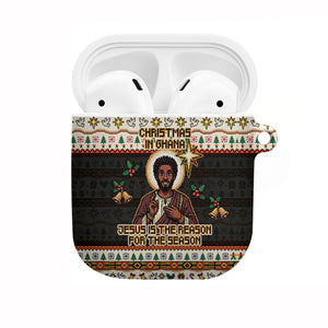 Ghana Jesus Christmas AirPods Case Ghana Coat Of Arms Jesus Christ Art