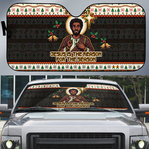 Ghana Jesus Christmas Auto Sun Shade Ghana Coat Of Arms Jesus Christ Art