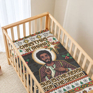 Ghana Jesus Christmas Baby Bed Cover Ghana Coat Of Arms Jesus Christ Art