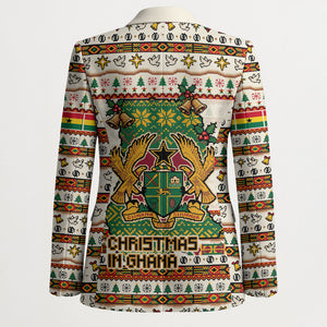Ghana Jesus Christmas Blazer Ghana Coat Of Arms Jesus Christ Art
