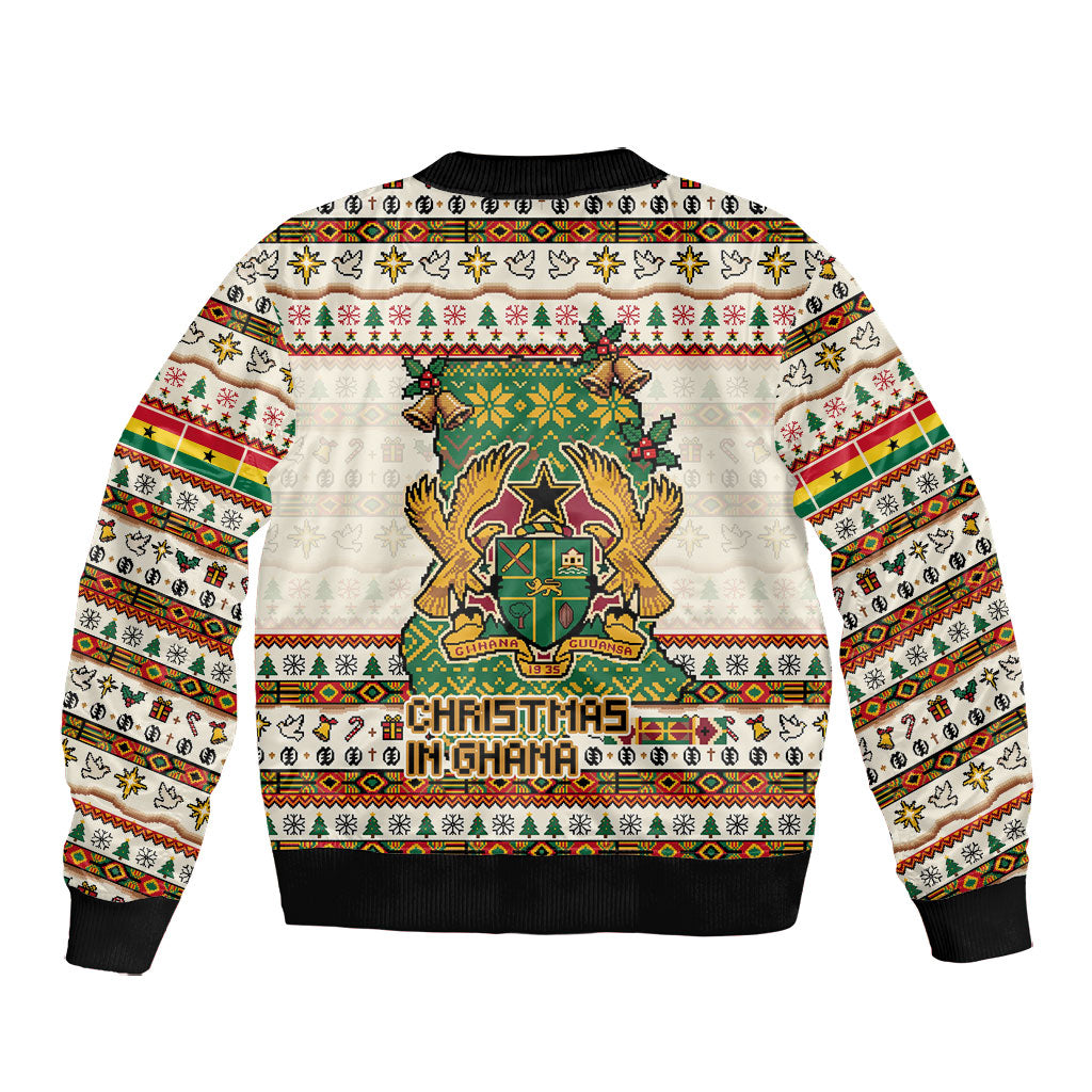 Ghana Jesus Christmas Bomber Jacket Ghana Coat Of Arms Jesus Christ Art