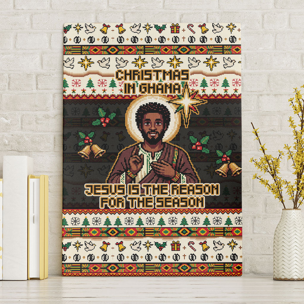Ghana Jesus Christmas Canvas Wall Art Ghana Coat Of Arms Jesus Christ Art