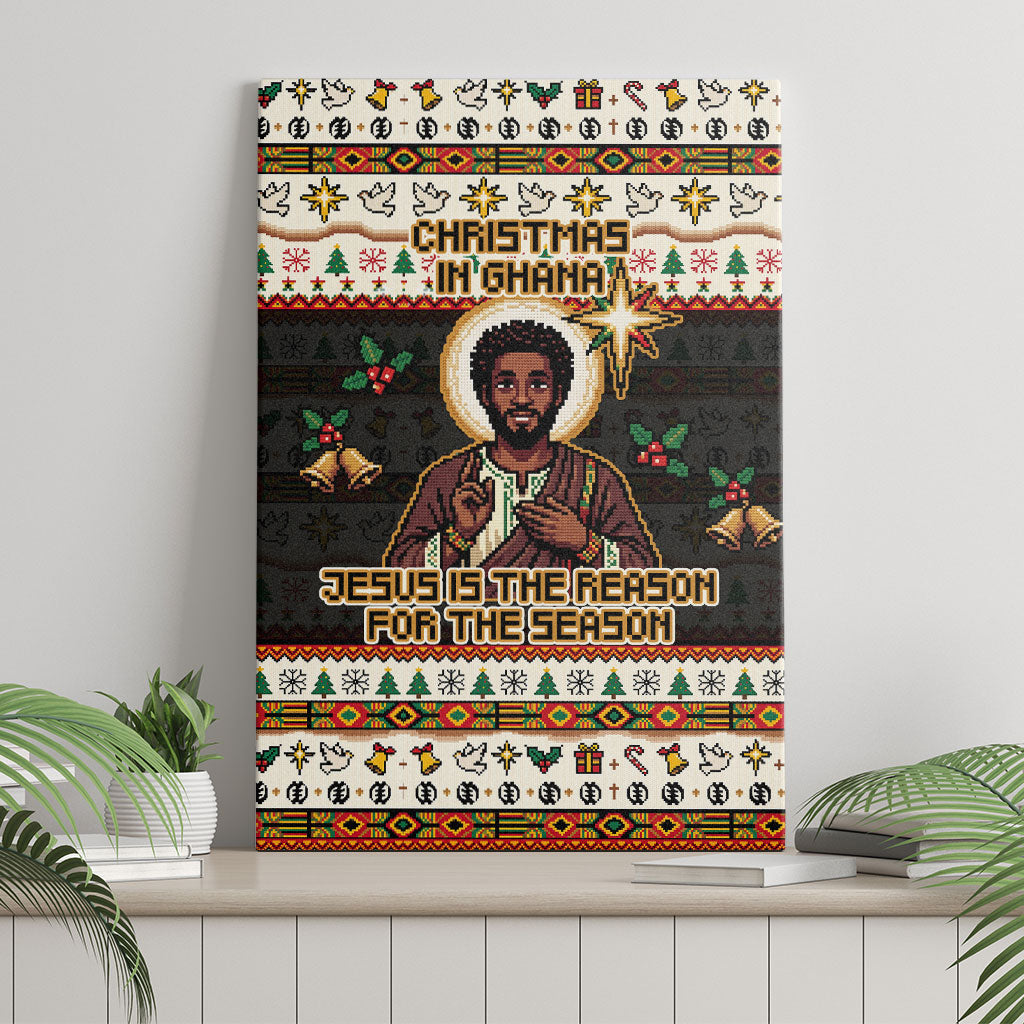 Ghana Jesus Christmas Canvas Wall Art Ghana Coat Of Arms Jesus Christ Art