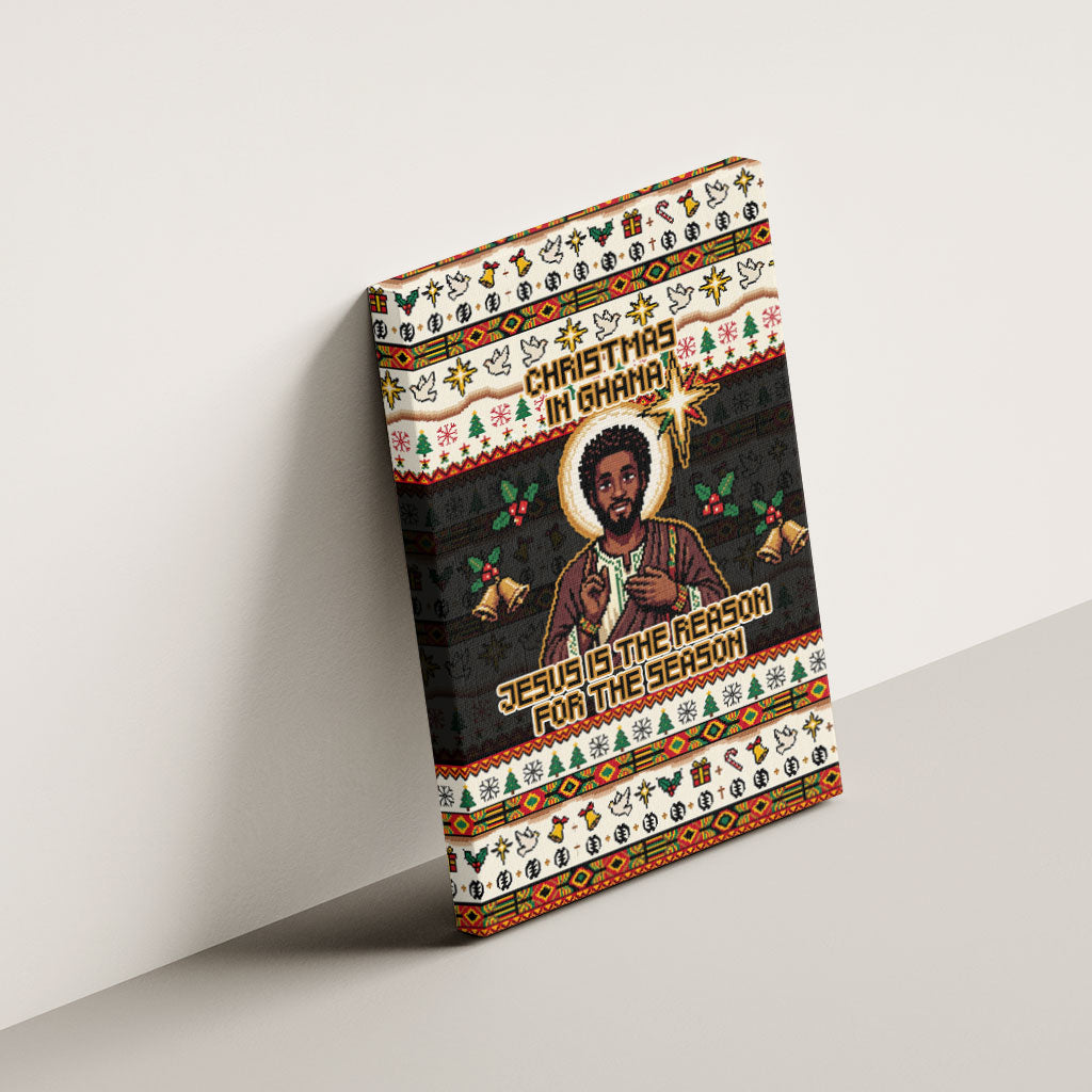 Ghana Jesus Christmas Canvas Wall Art Ghana Coat Of Arms Jesus Christ Art