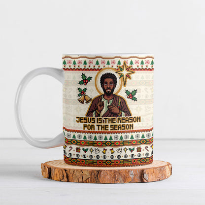 Ghana Jesus Christmas Ceramic Mug Ghana Coat Of Arms Jesus Christ Art