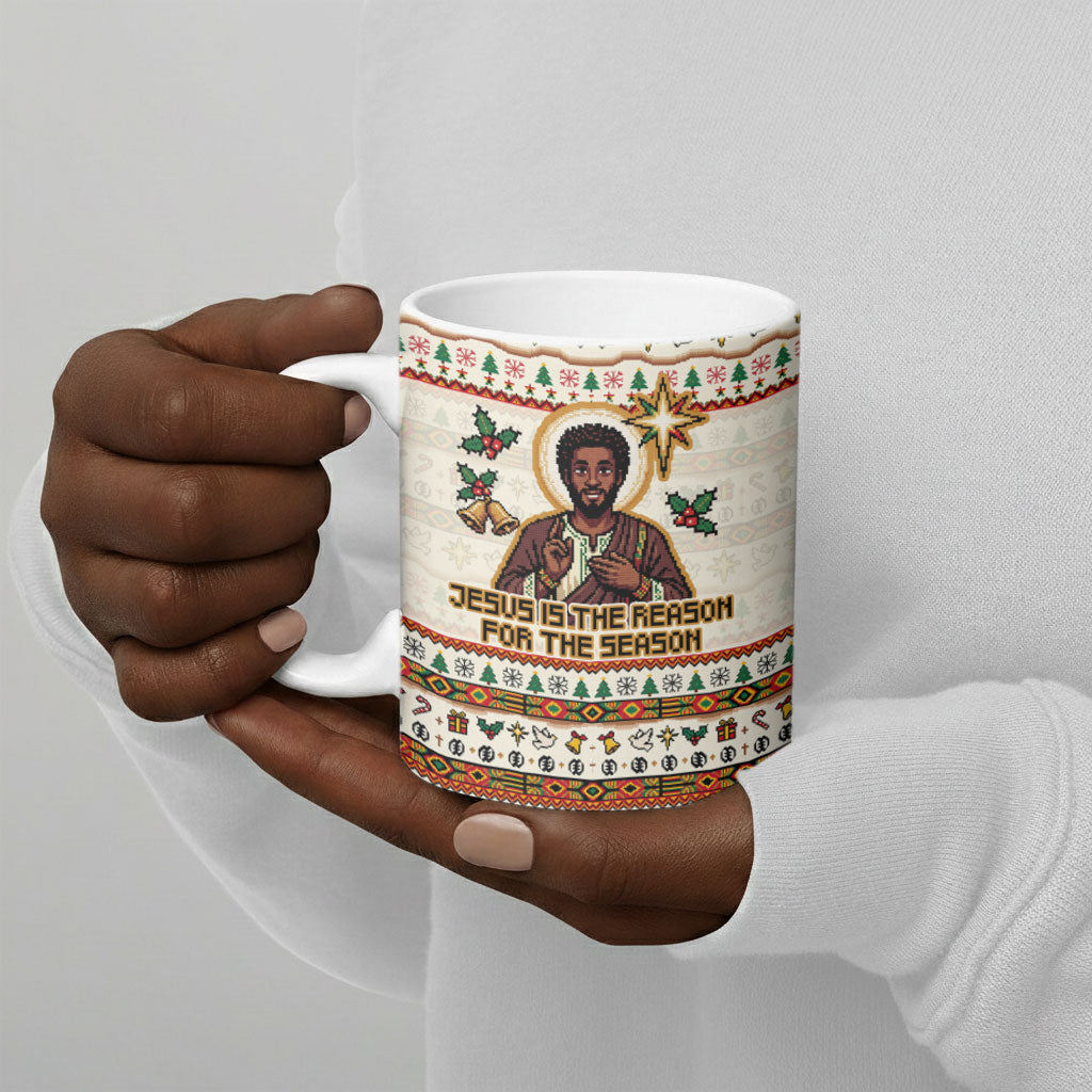 Ghana Jesus Christmas Ceramic Mug Ghana Coat Of Arms Jesus Christ Art