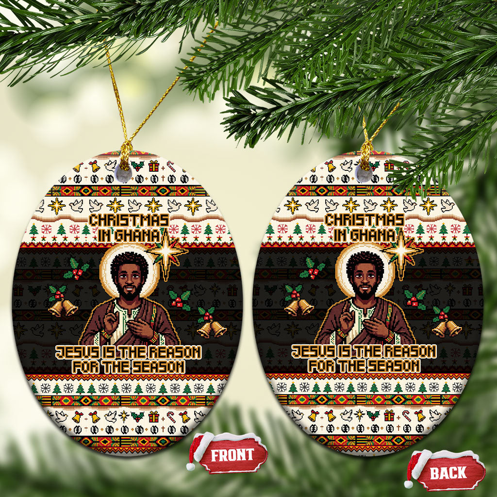 Ghana Jesus Christmas Ceramic Ornament Ghana Coat Of Arms Jesus Christ Art